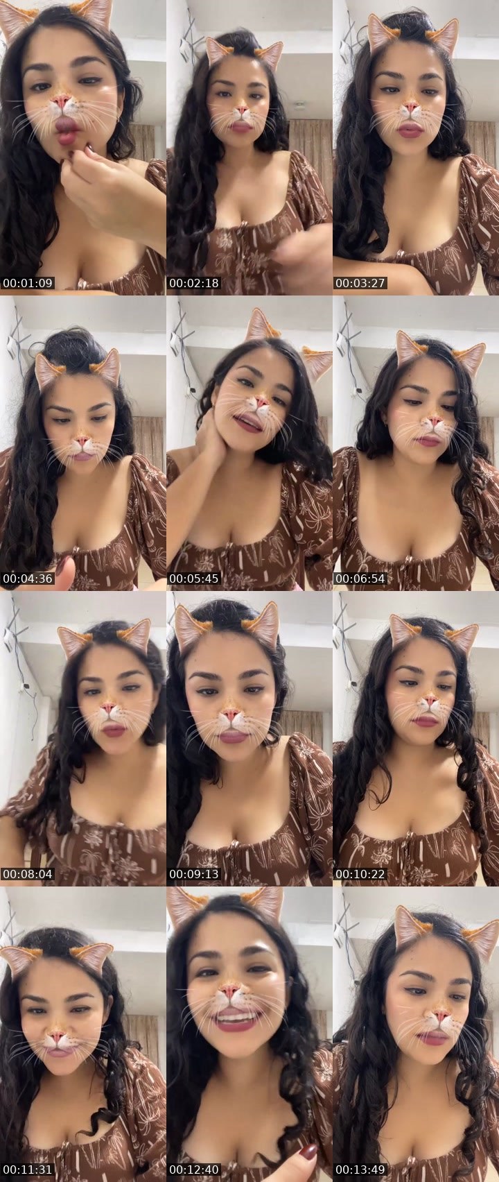 Contact-sheet preview of 🌐Paola🧸👻♥️'s Liveme recording