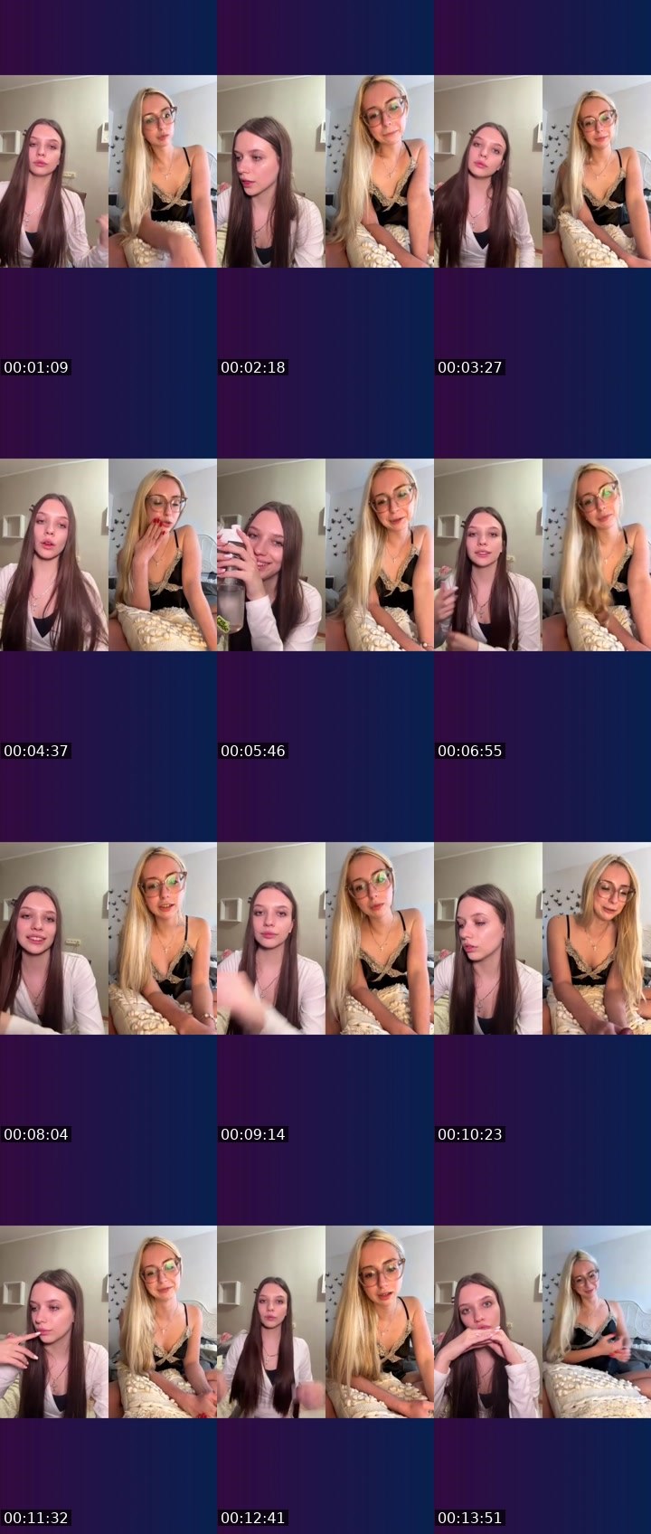 Contact-sheet preview of 🪽madkitty's Liveme recording