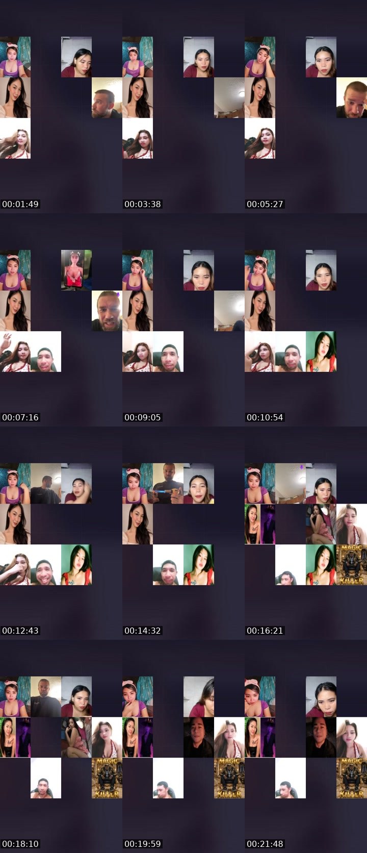 Contact-sheet preview of 🌶️🦄Alara👸's Liveme recording