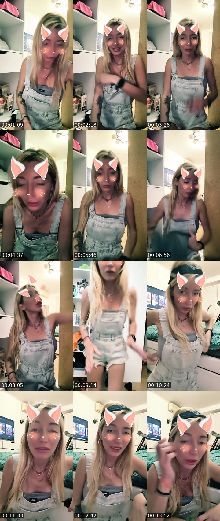 Contact-sheet preview of 😉Kate 🤍℄'s Liveme recording