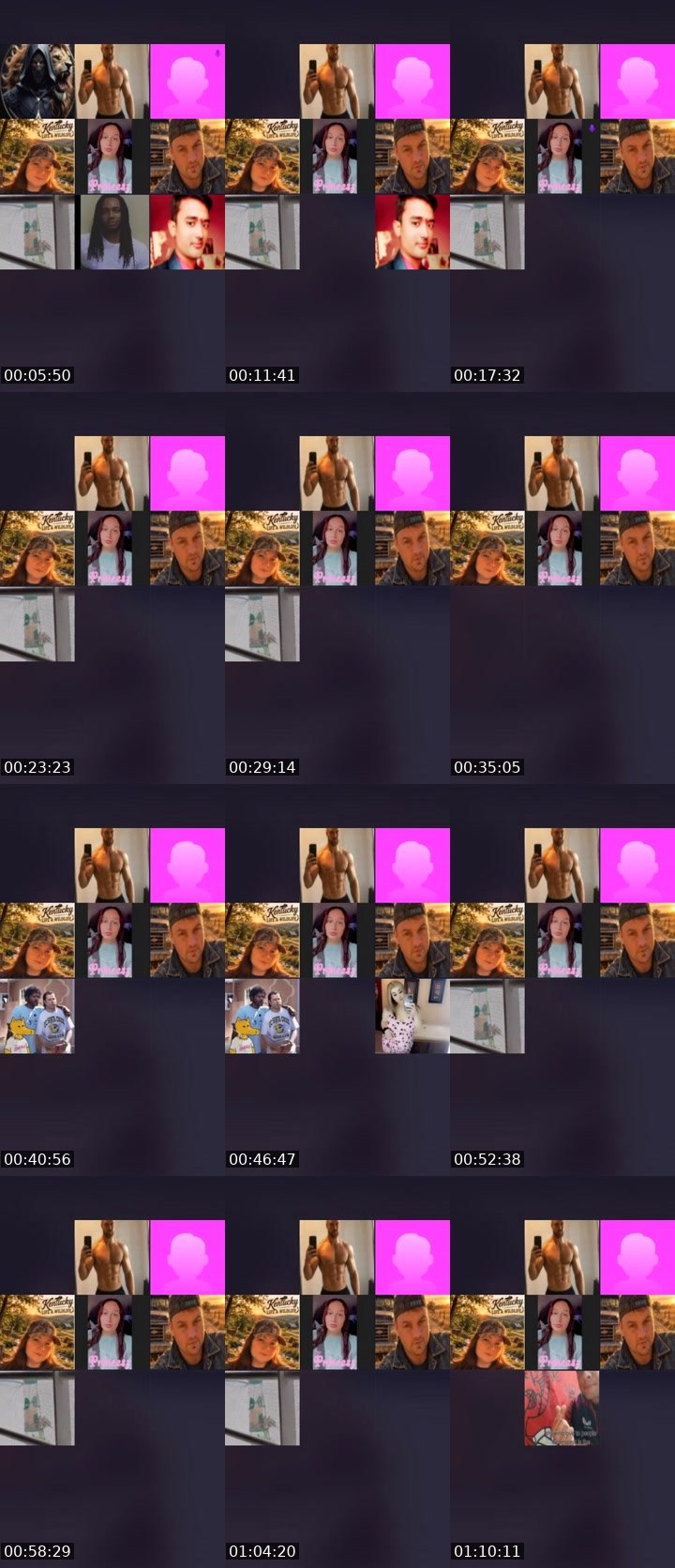 Contact-sheet preview of ♛ ℙℝ𝕀ℕℂ𝔼𝕊𝕊's Liveme recording
