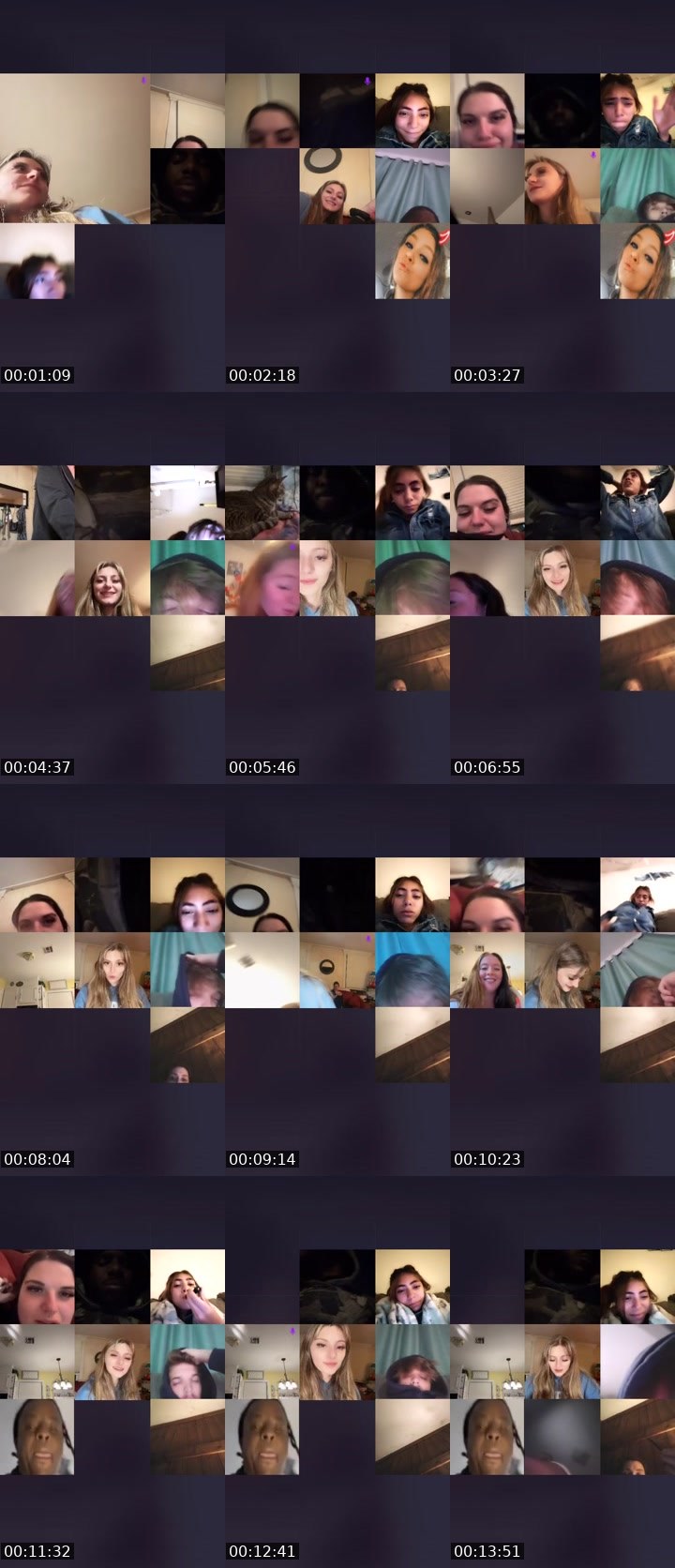Contact-sheet preview of 𝘬​ᥴ ꪖ​ꪀ​ꪀ🔆's Liveme recording