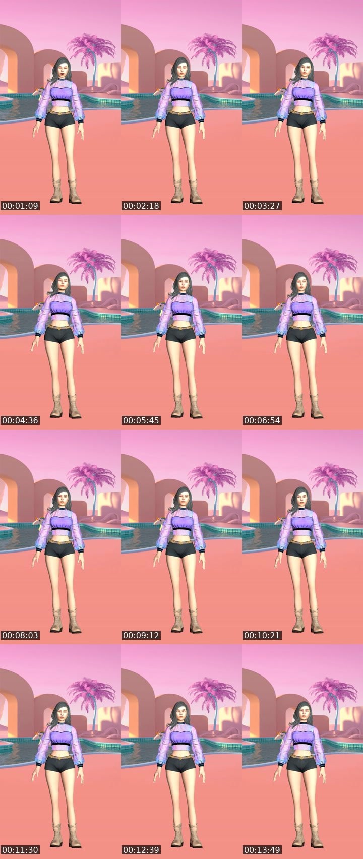 Contact-sheet preview of kel23's Liveme recording