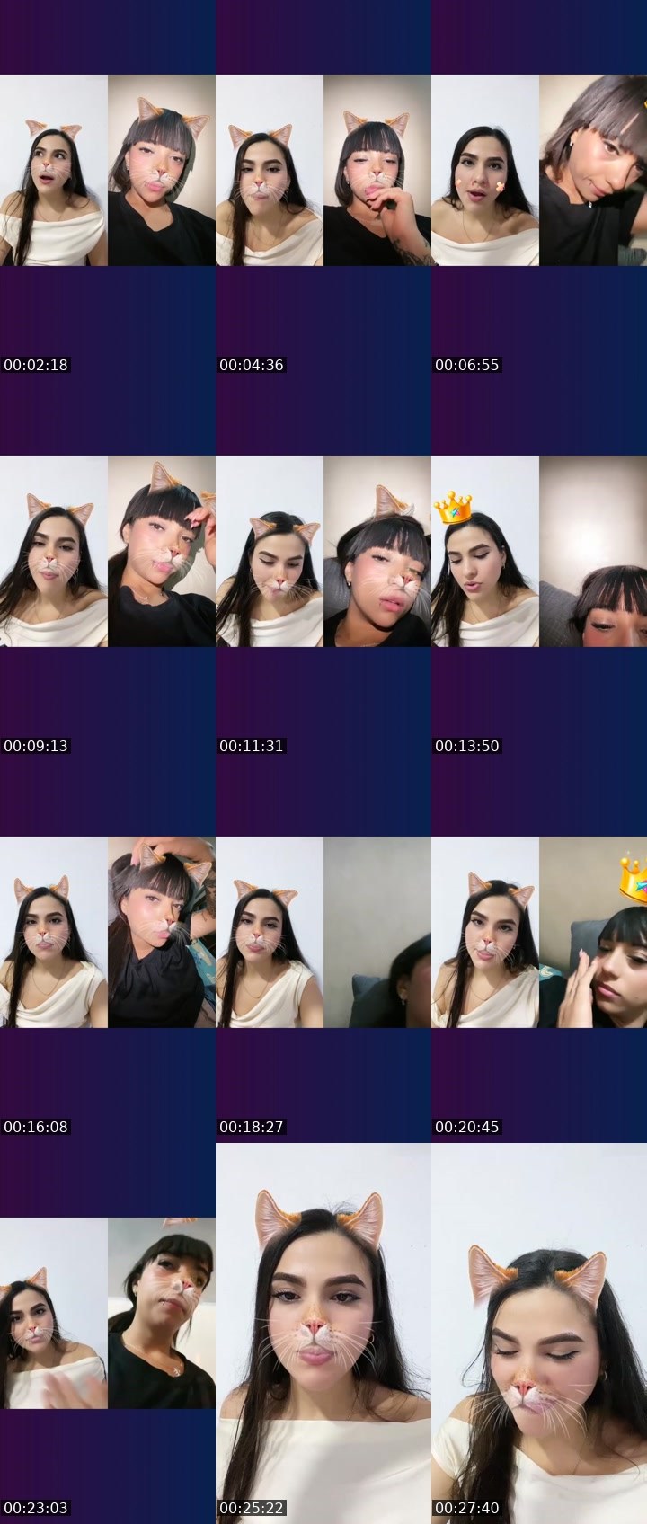 Contact-sheet preview of 🌐Vale💋🖤's Liveme recording