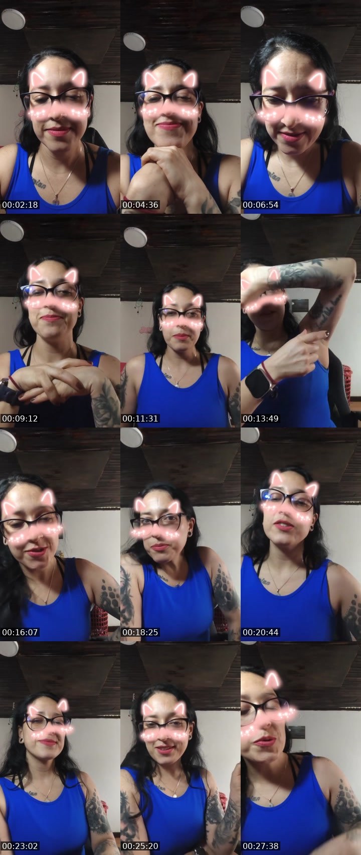 Contact-sheet preview of caropins's Liveme recording