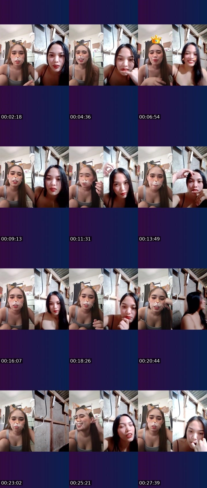 Contact-sheet preview of 👸🏻Alia🐉NP's Liveme recording
