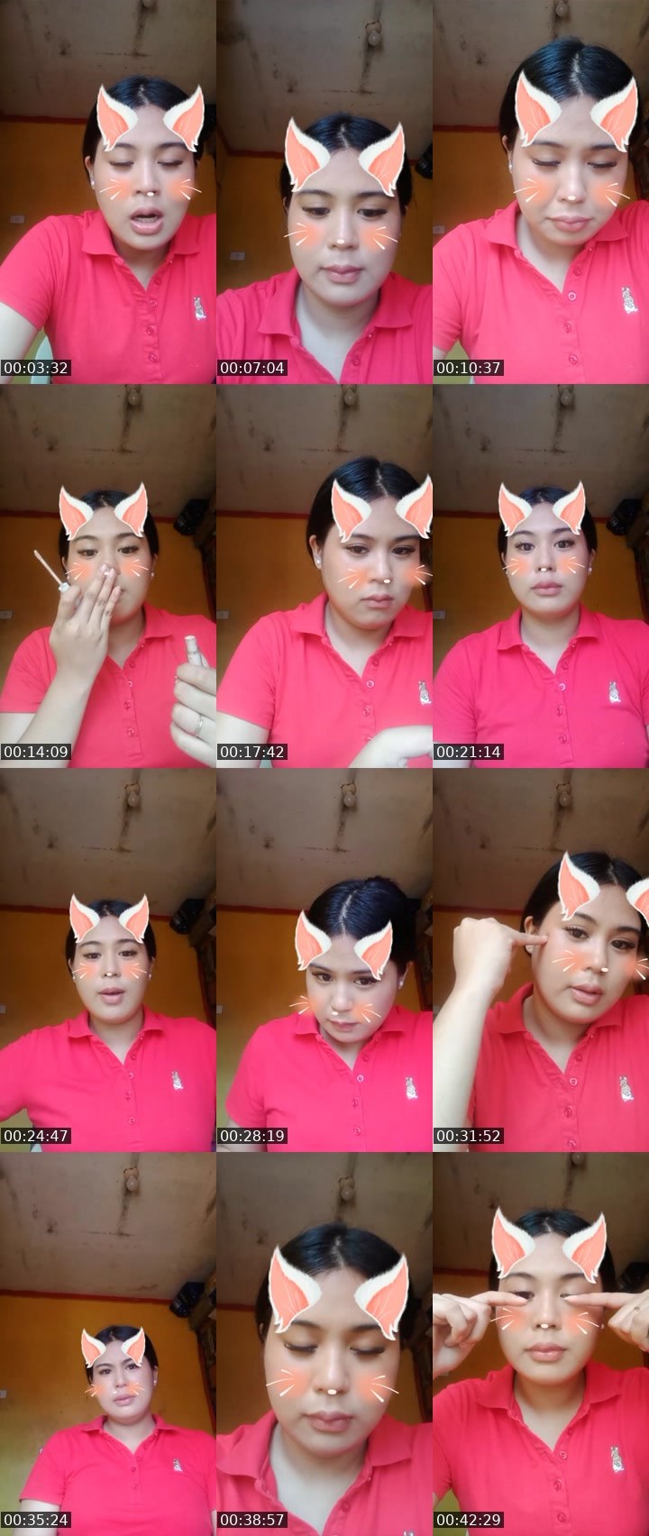 Contact-sheet preview of 👸 Eirah 🌼's Liveme recording