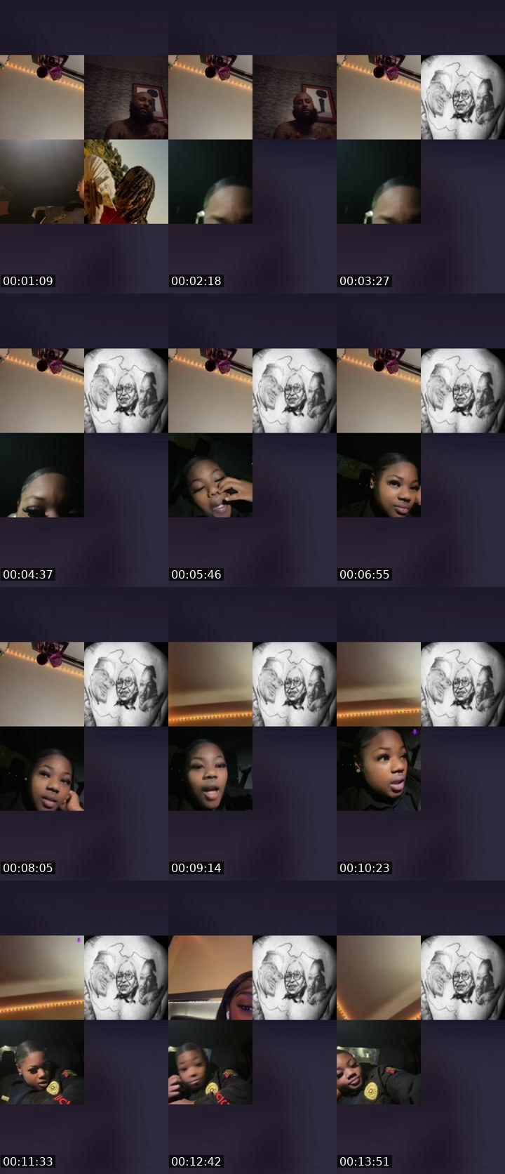 Contact-sheet preview of ∂ισя ᥫ᭡’'s Liveme recording