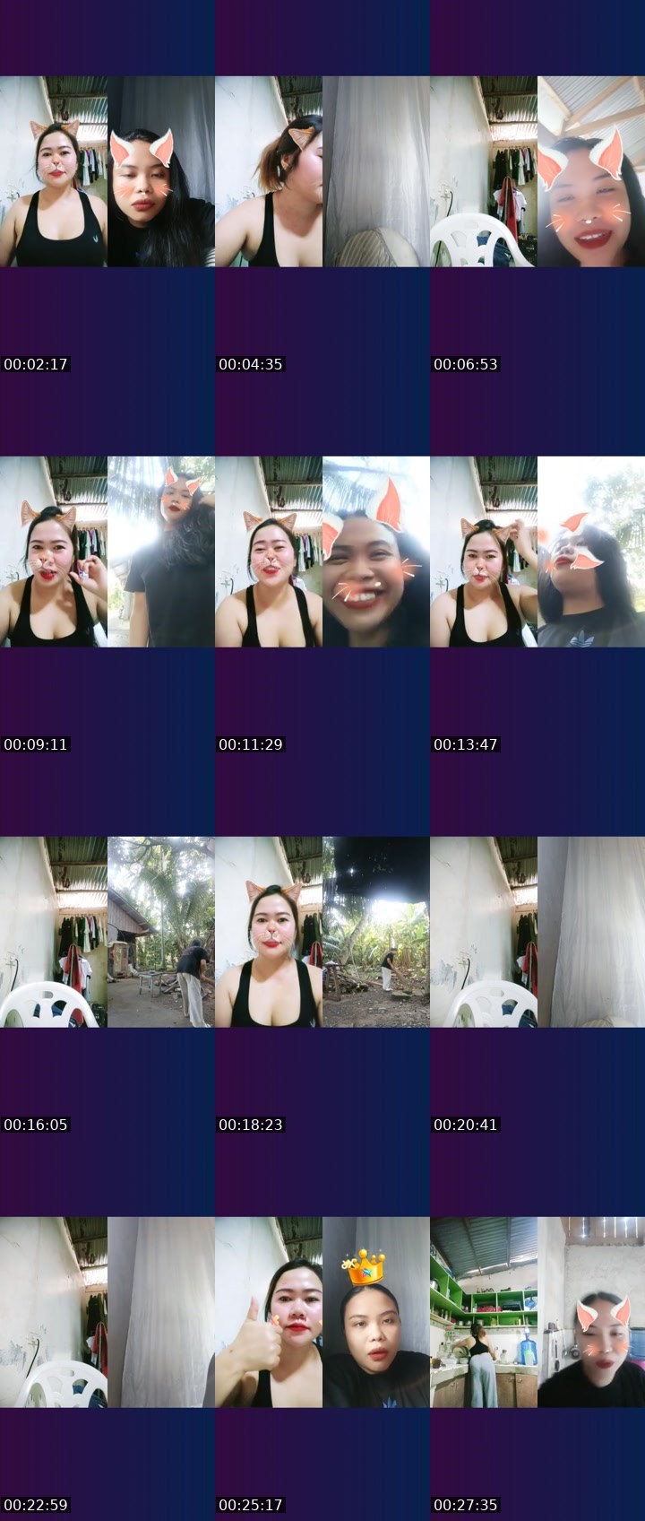 Contact-sheet preview of NP🫅MICHEKAY🧙's Liveme recording