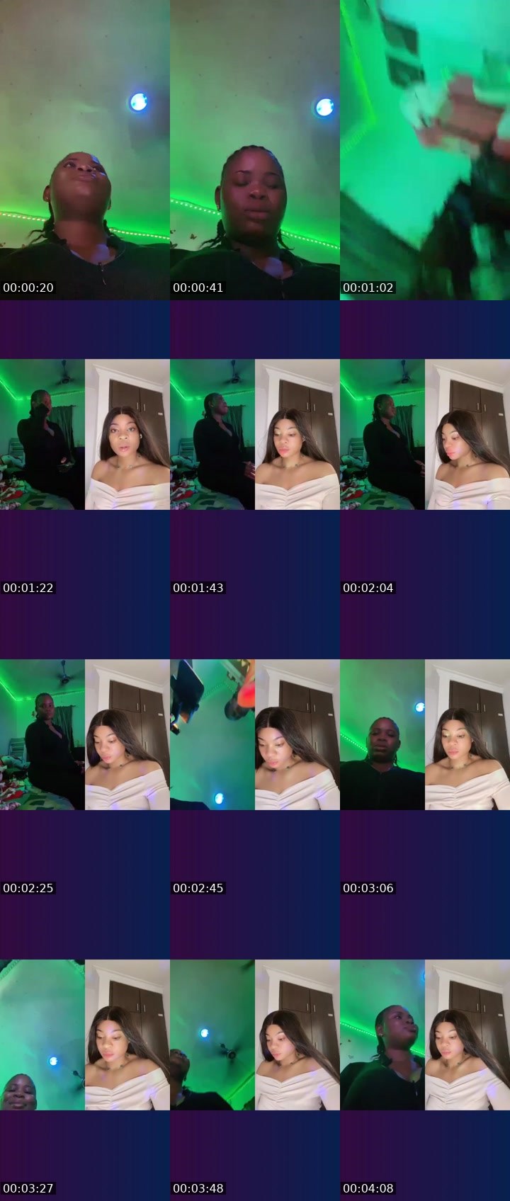 Contact-sheet preview of SAVAGE🍭 👑💕🍭's Liveme recording