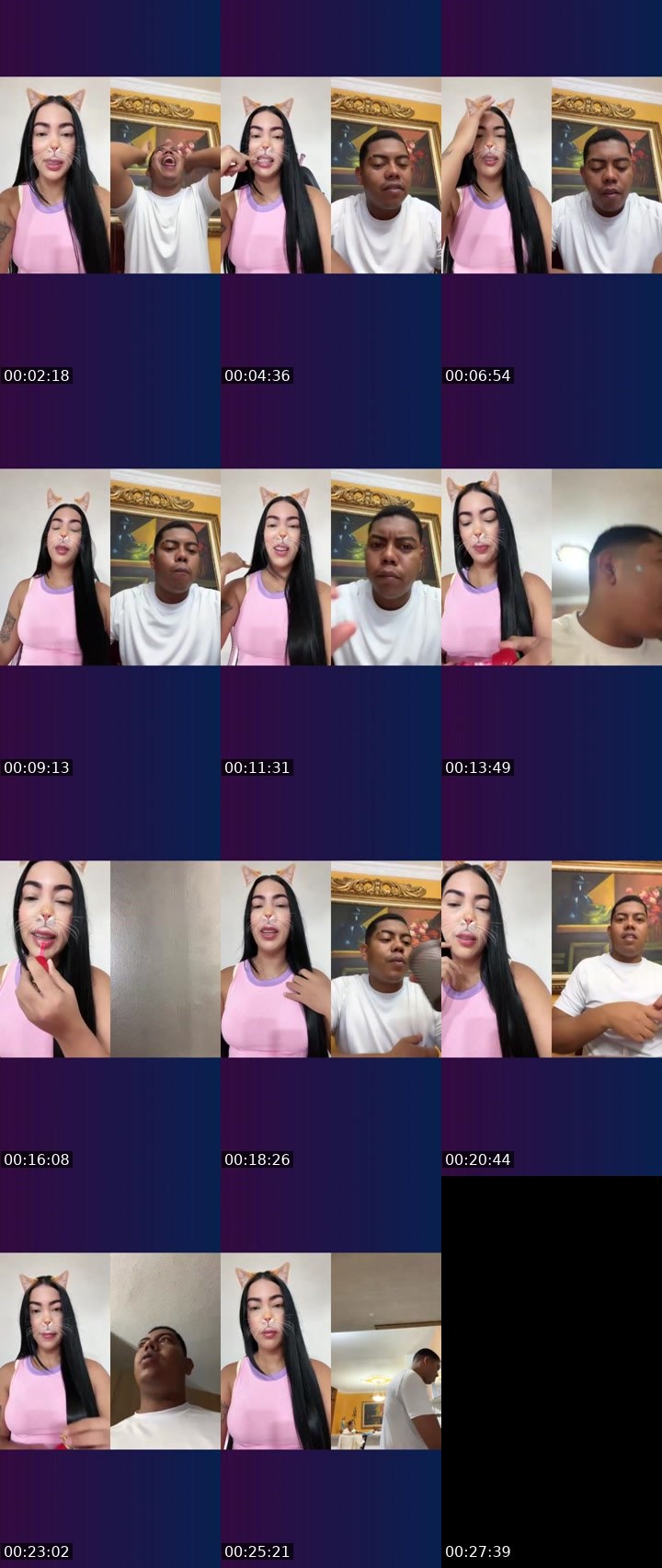 Contact-sheet preview of 🌈🎀🫦Fresita🛡️🔆's Liveme recording