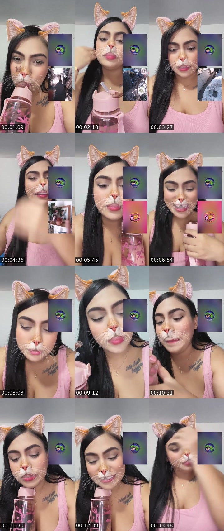 Contact-sheet preview of 🌐 🎀 ναηєє 🎀💫's Liveme recording