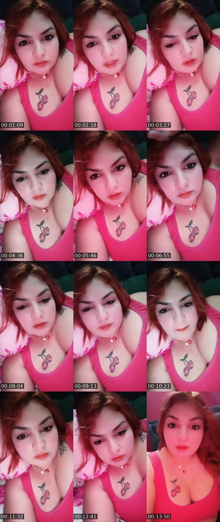 Contact-sheet preview of La Cereza 🍒's Liveme recording