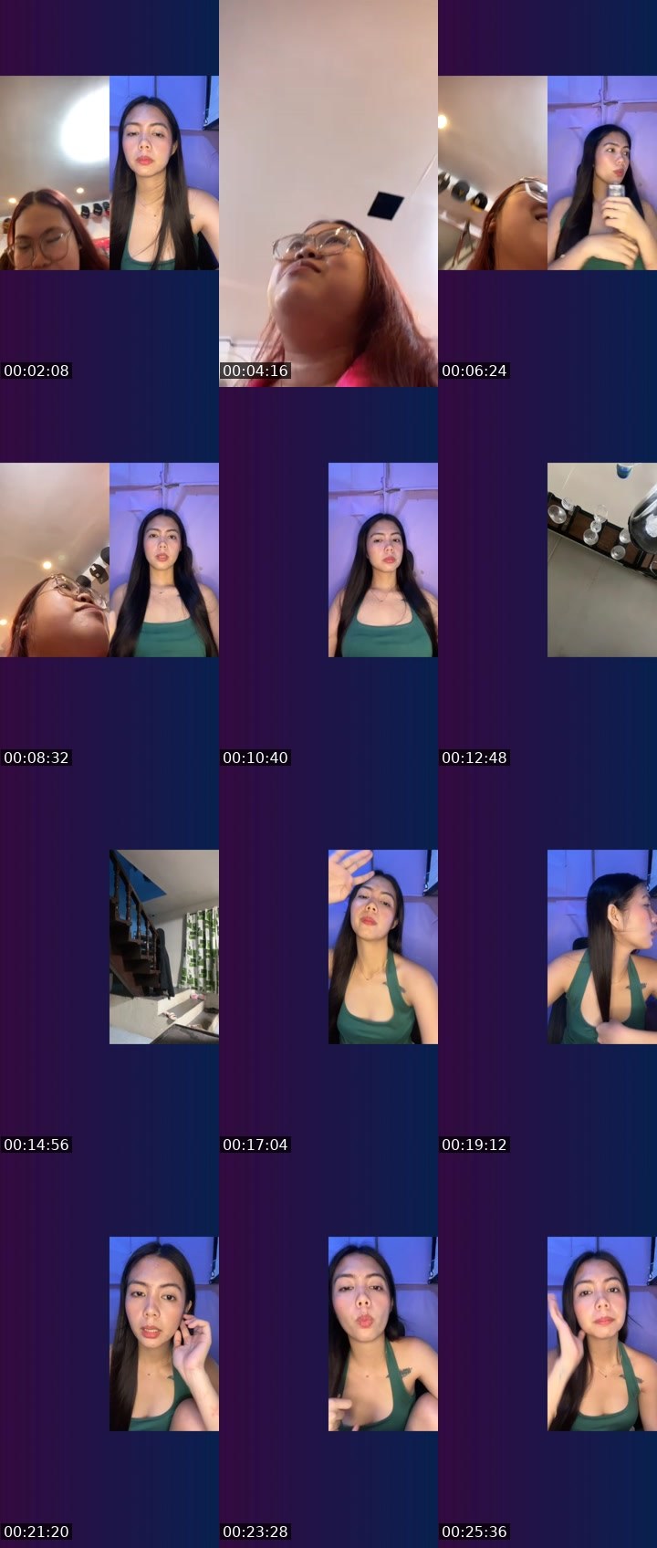 Contact-sheet preview of 👸🏻Asya.☘️'s Liveme recording