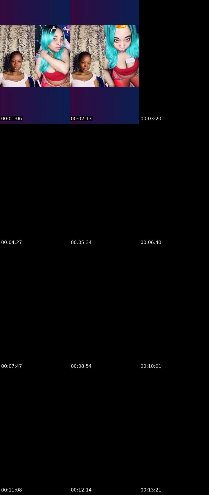 Contact-sheet preview of 💧 ℄THAISÈ 🕊's Liveme recording