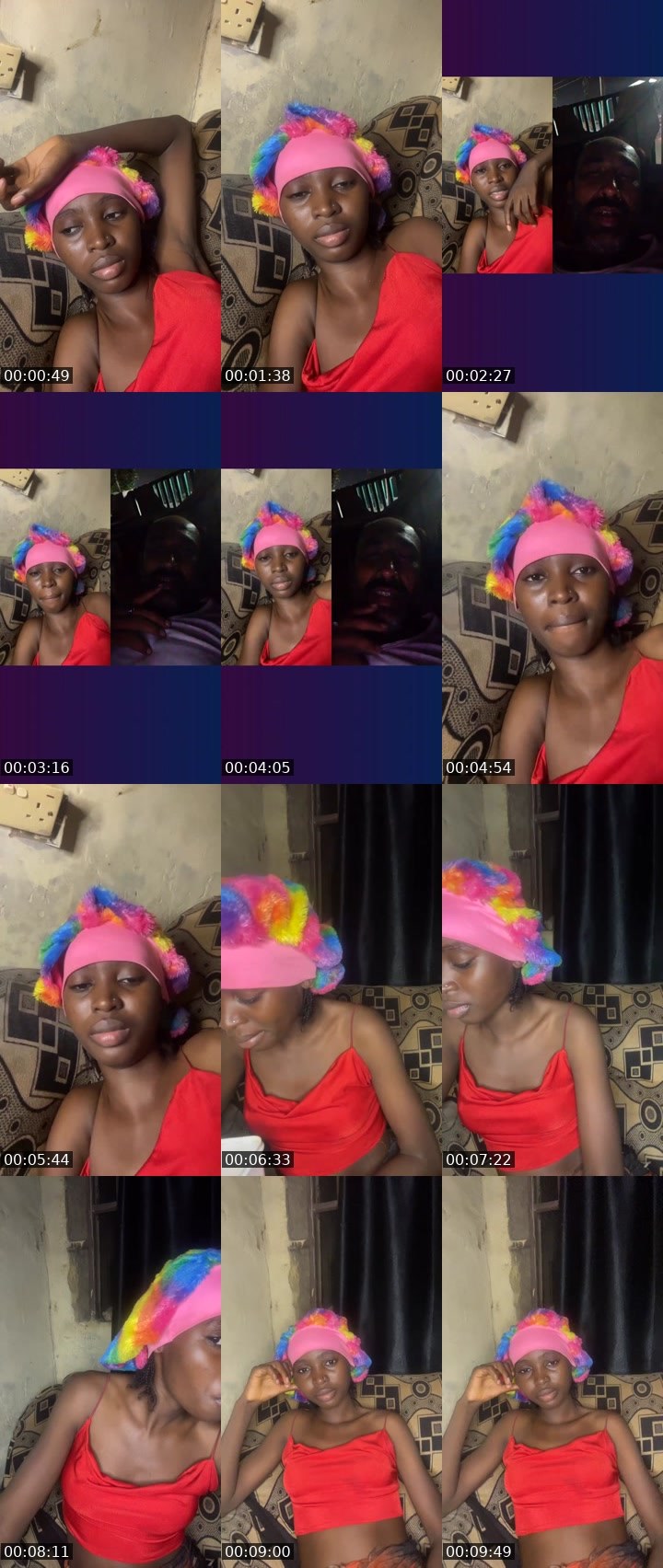 Contact-sheet preview of Sweetspicy🦋💎❤️'s Liveme recording