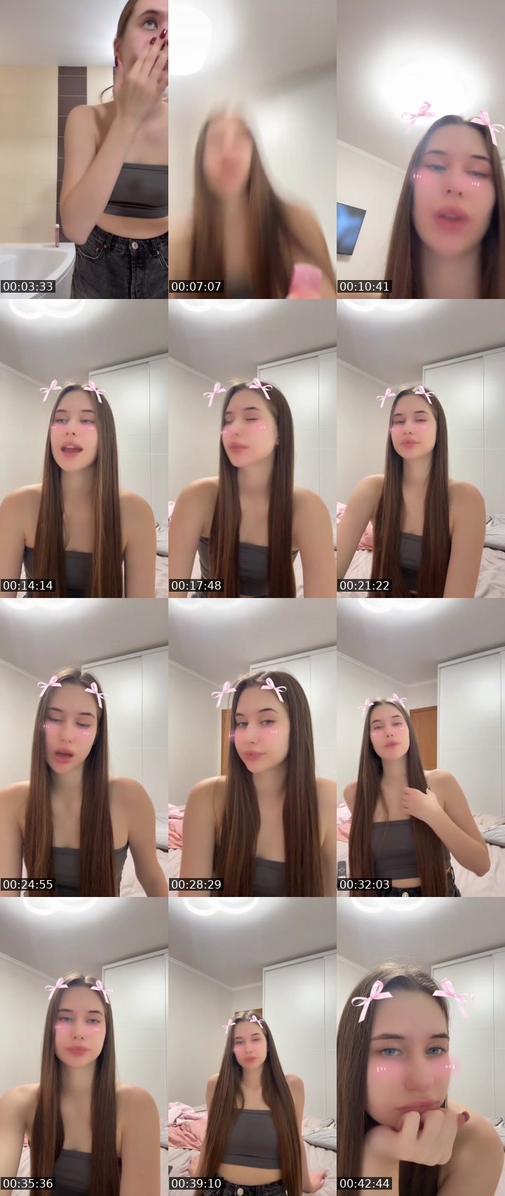 Contact-sheet preview of Victory💋's Liveme recording