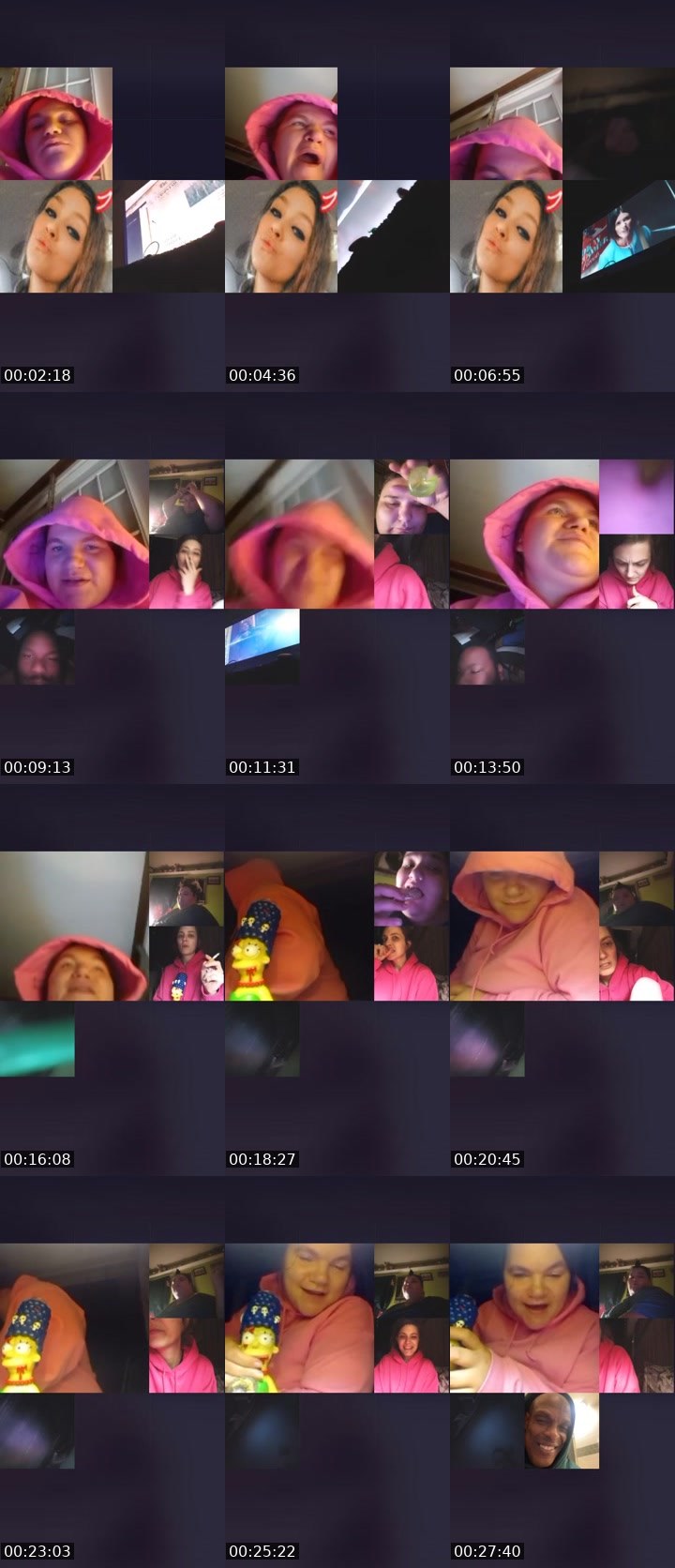 Contact-sheet preview of 𝕸𝖆𝖓𝖎𝖈's Liveme recording