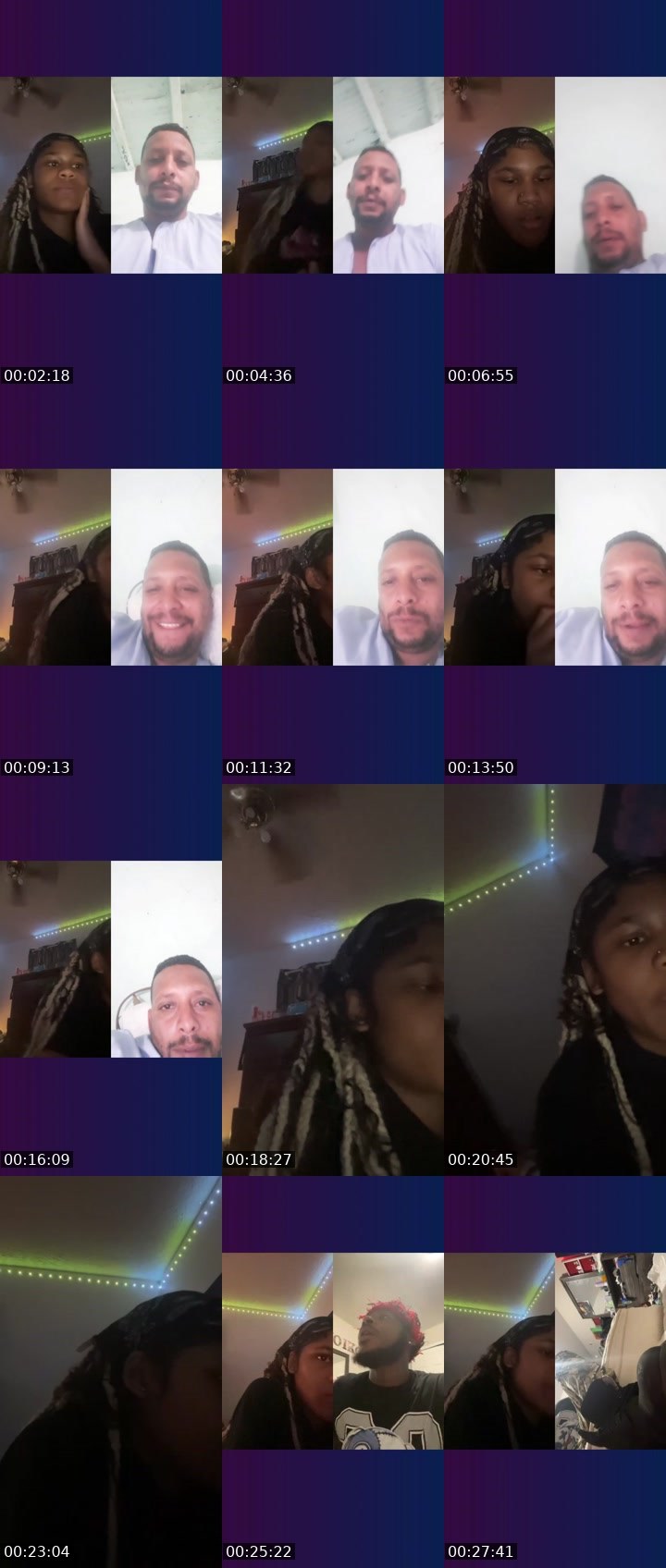 Contact-sheet preview of Alani mier's Liveme recording
