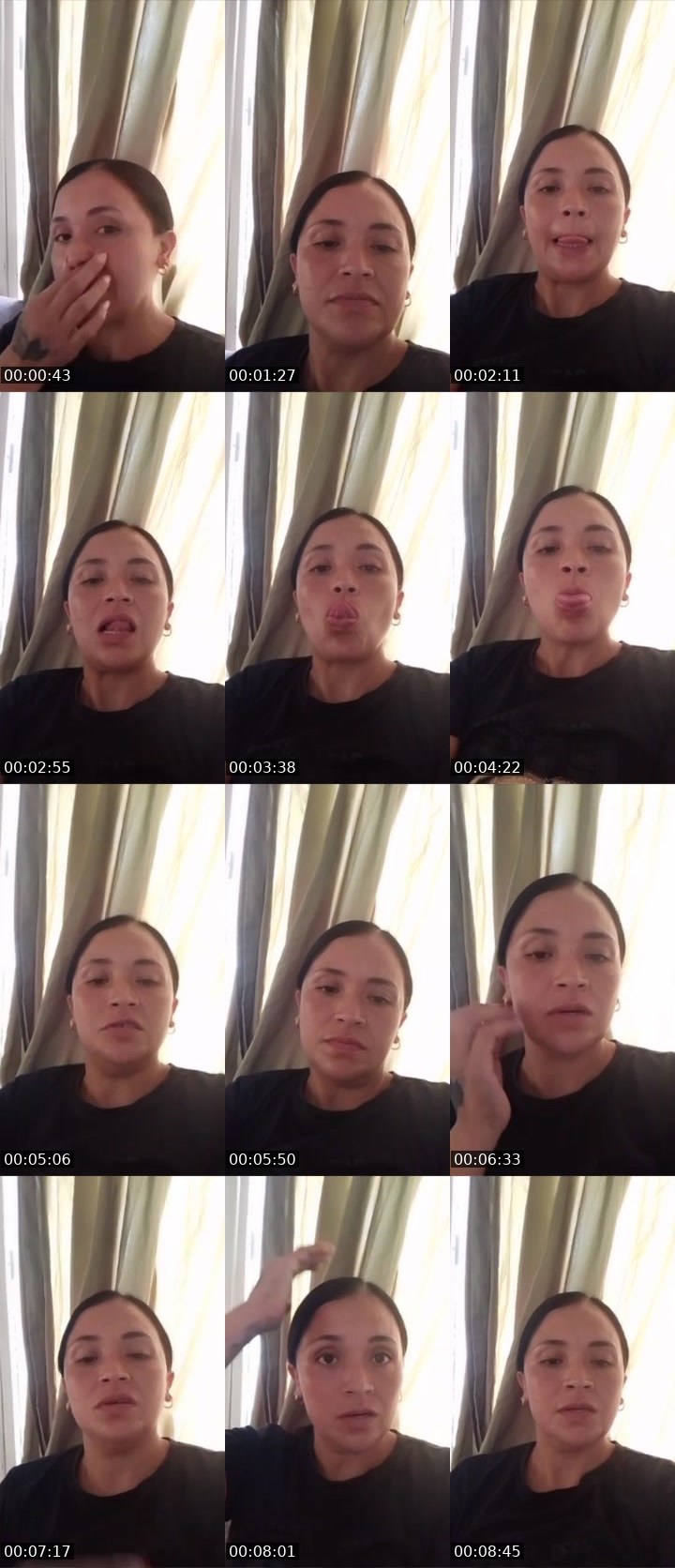 Contact-sheet preview of Danielita's Liveme recording