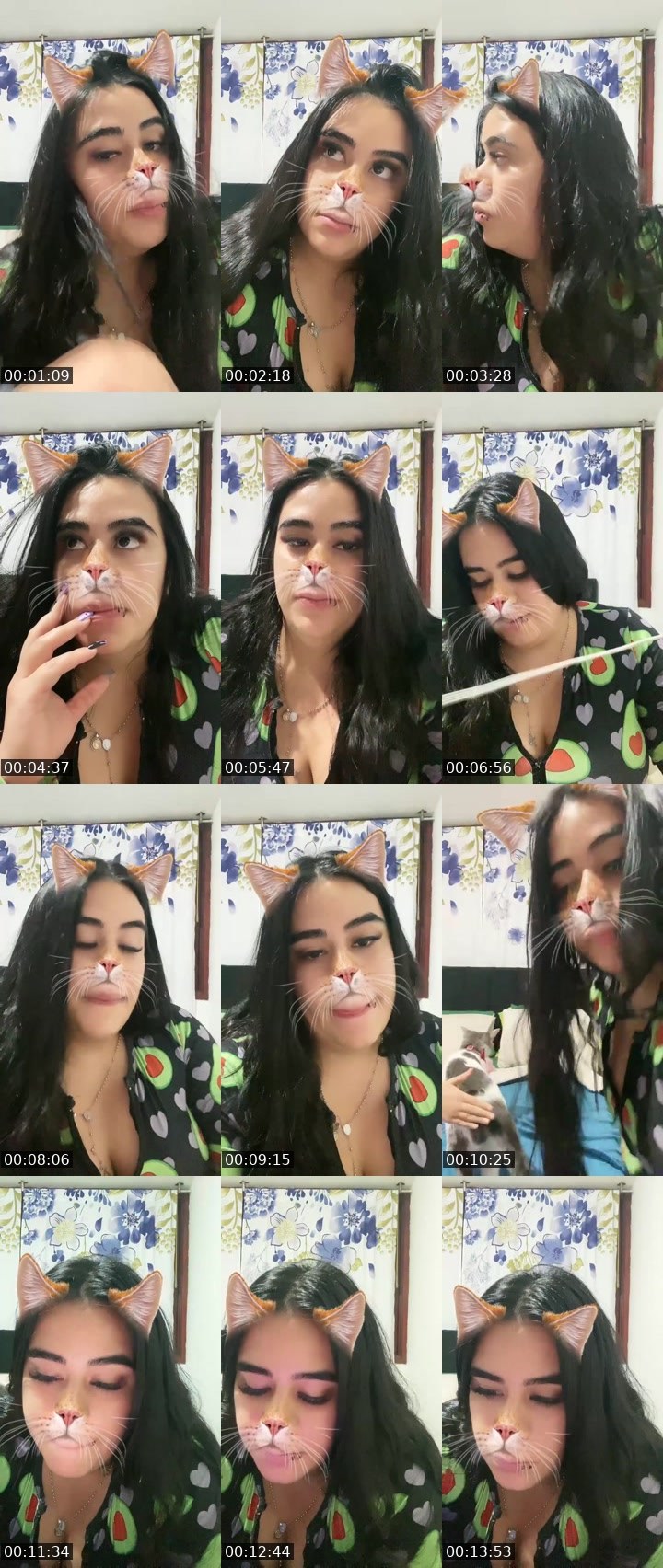Contact-sheet preview of ♡𝕮𝖆𝖒𝖎𝖎𝖎🧿🥛🕶️'s Liveme recording