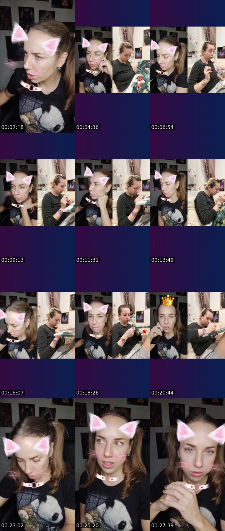 Contact-sheet preview of YULIIA FAKAS👼🪽's Liveme recording