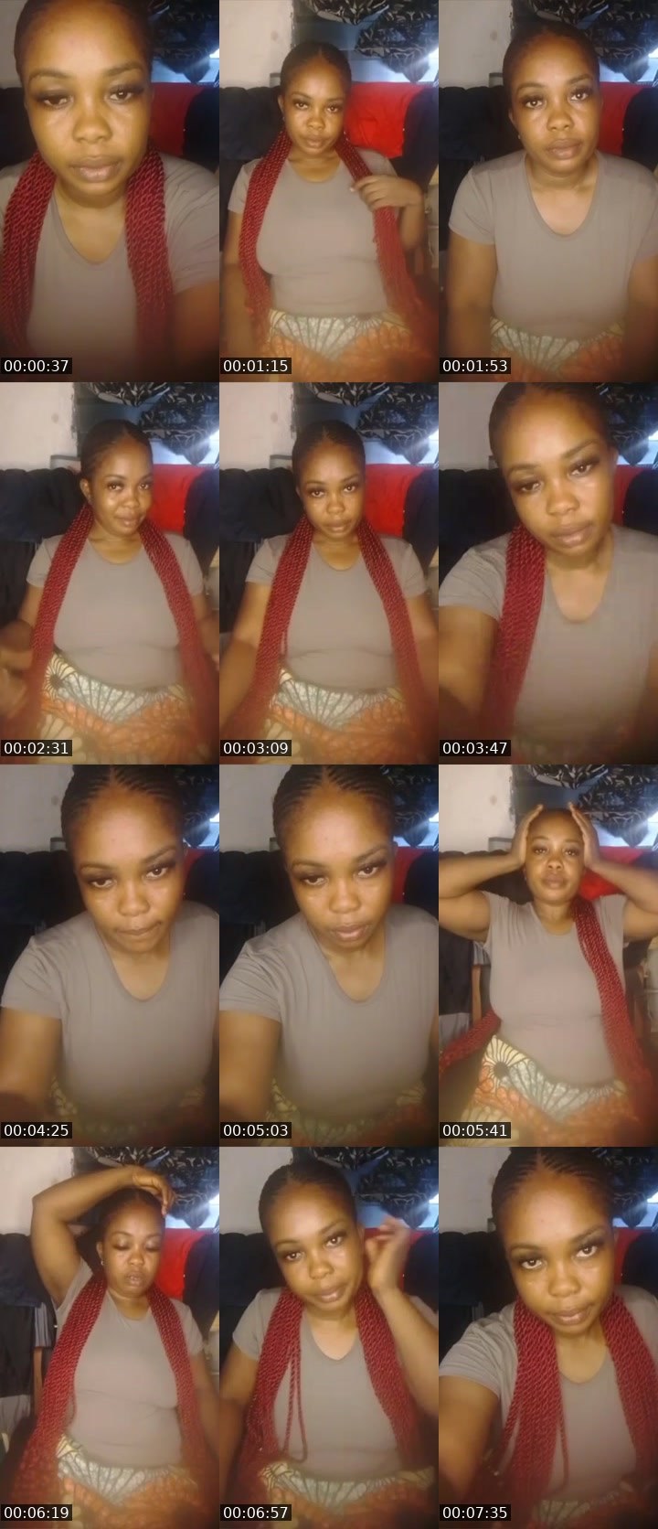 Contact-sheet preview of Hot boo's Liveme recording