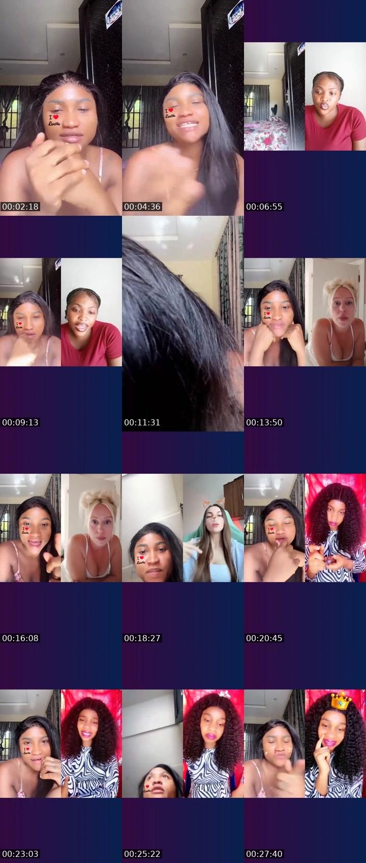 Contact-sheet preview of 🏦 Celina Angela's Liveme recording