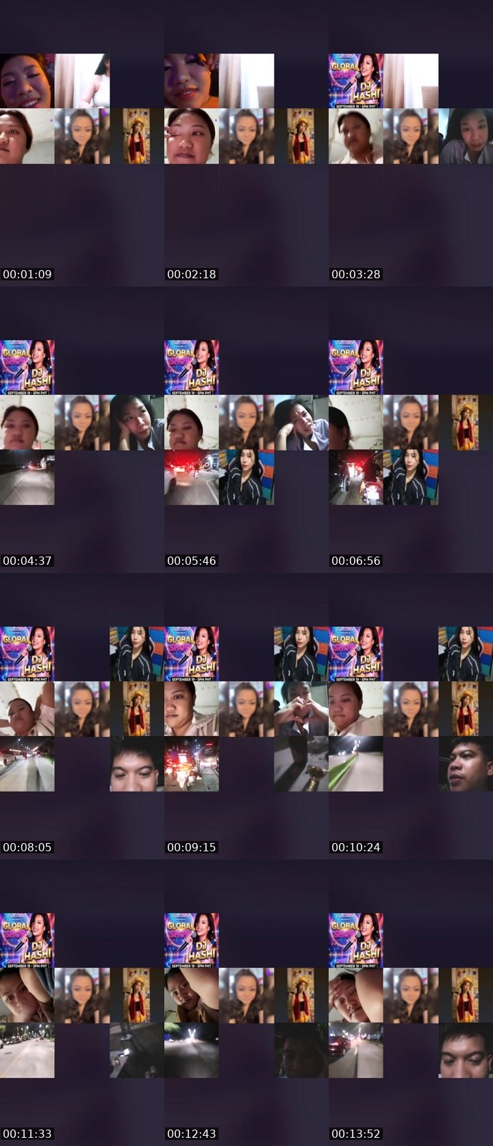 Contact-sheet preview of ꧁Déⱼₐ🫧ᵥᵤ's Liveme recording