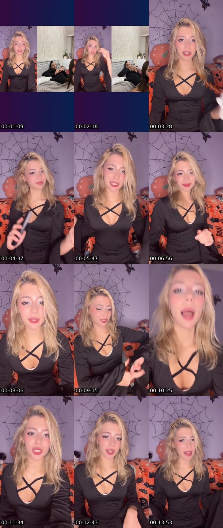 Contact-sheet preview of Elvii's Liveme recording