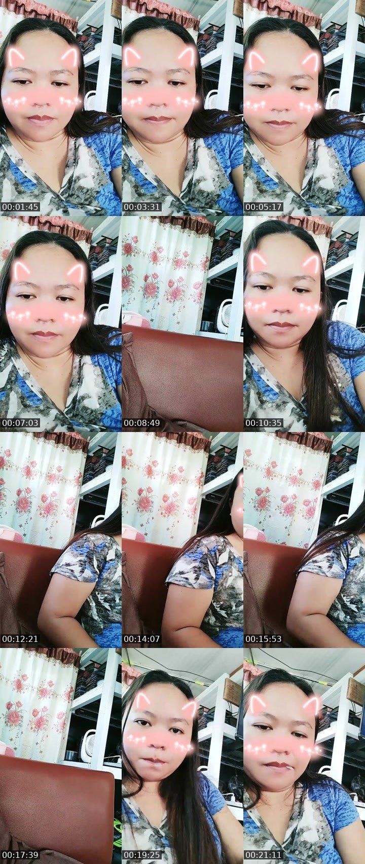 Contact-sheet preview of Senoritaaaa's Liveme recording