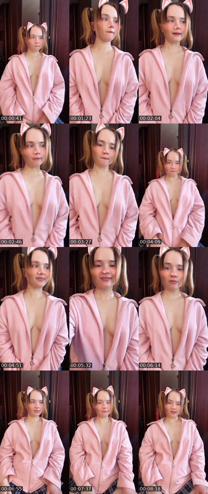 Contact-sheet preview of Tanya Oink-Oink's Liveme recording