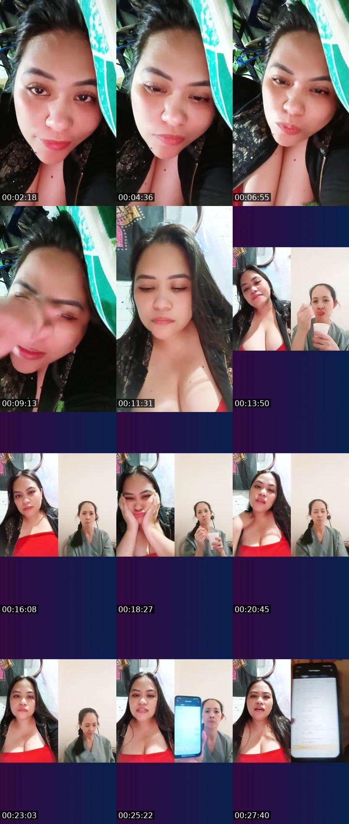 Contact-sheet preview of 🏄Louise🌐👏's Liveme recording