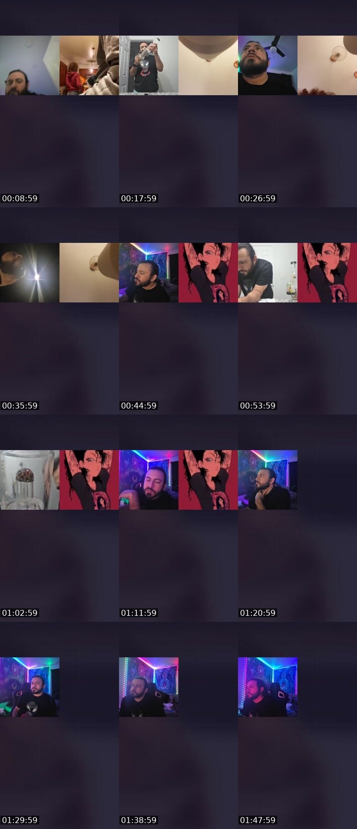 Contact-sheet preview of 𝕃ucas 𝕊corpio's Liveme recording