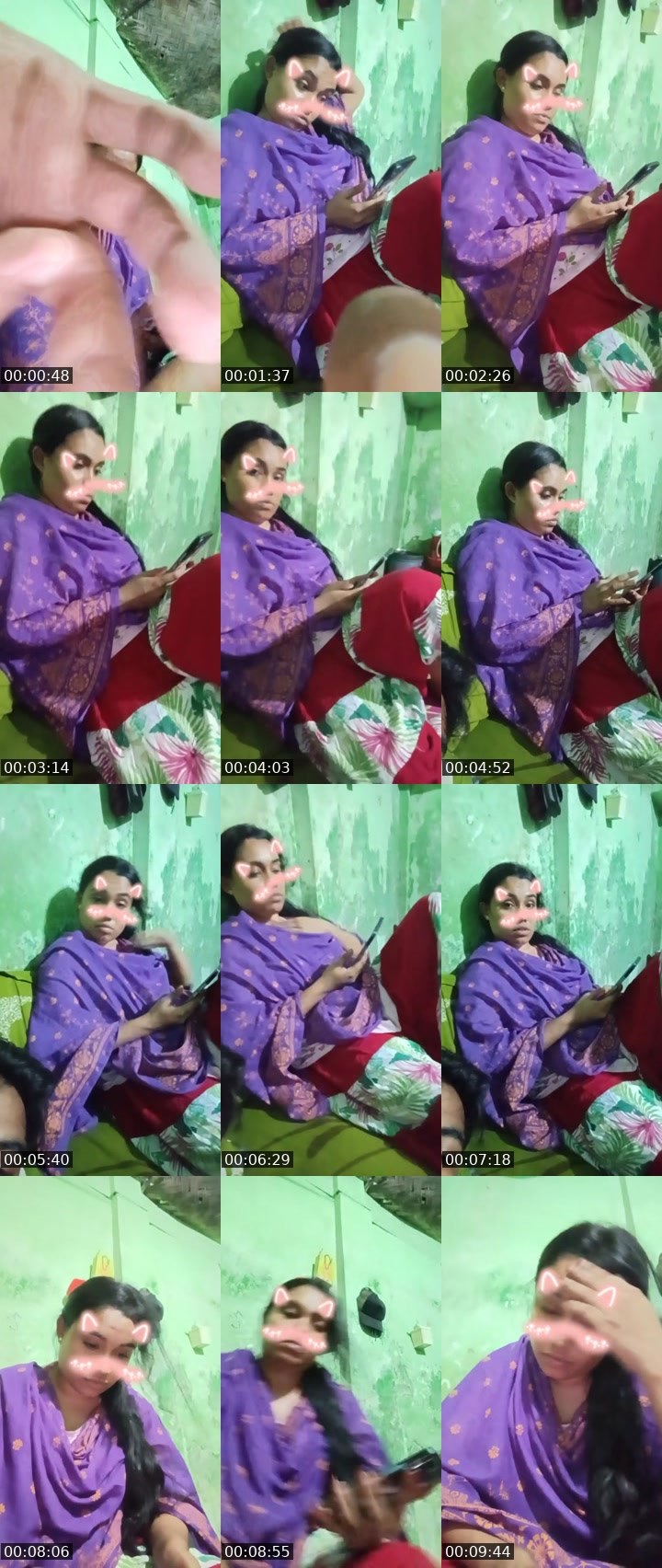 Contact-sheet preview of Shanta Aktar's Liveme recording