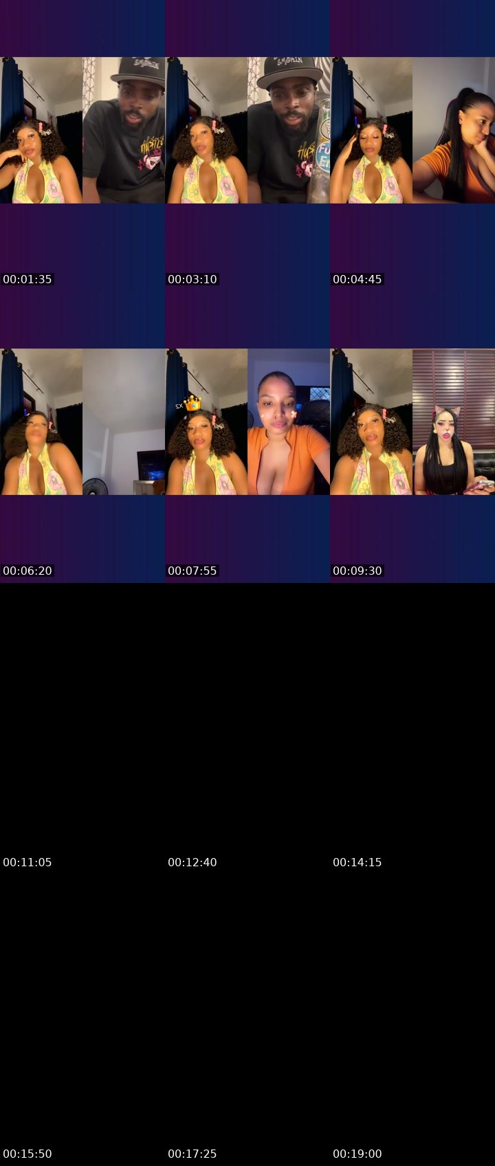 Contact-sheet preview of STAR✨🏦's Liveme recording