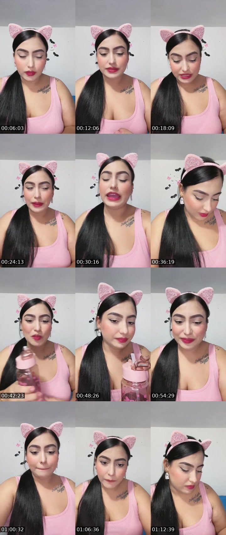 Contact-sheet preview of 🌐 🎀 ναηєє 🎀's Liveme recording