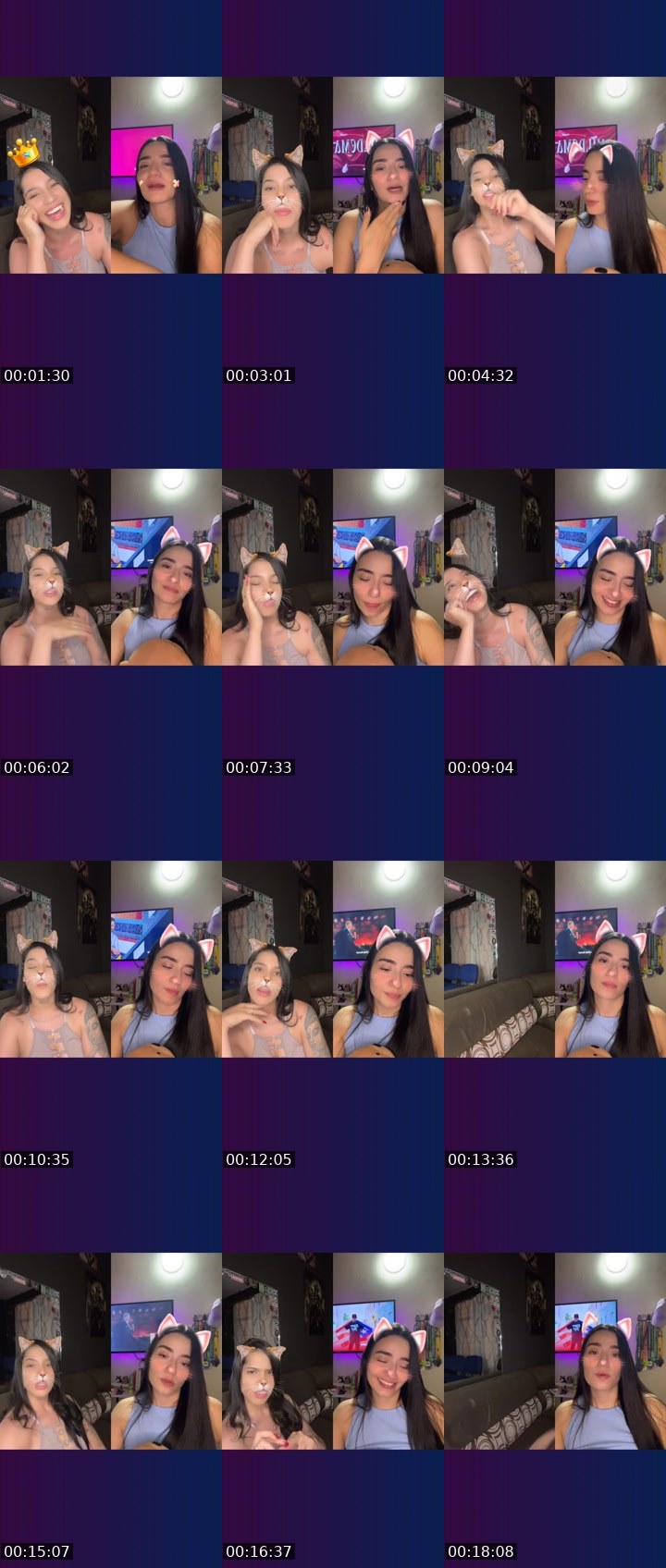 Contact-sheet preview of 🫦•ɳαƚαα•👑🧸🥥's Liveme recording