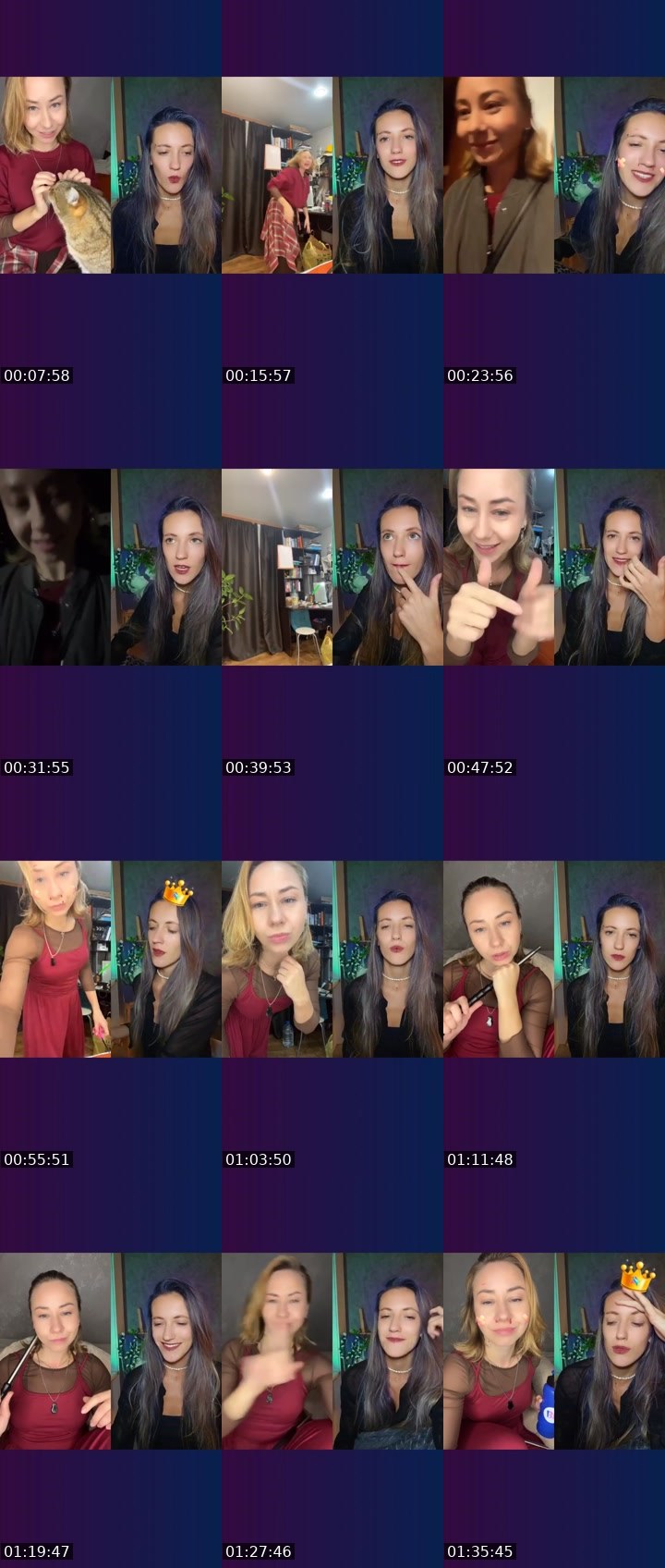 Contact-sheet preview of MU$E💎℄'s Liveme recording