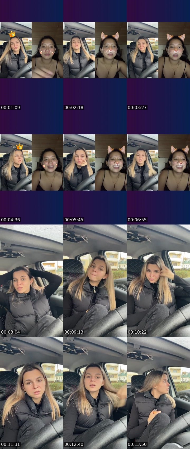 Contact-sheet preview of lisaana's Liveme recording