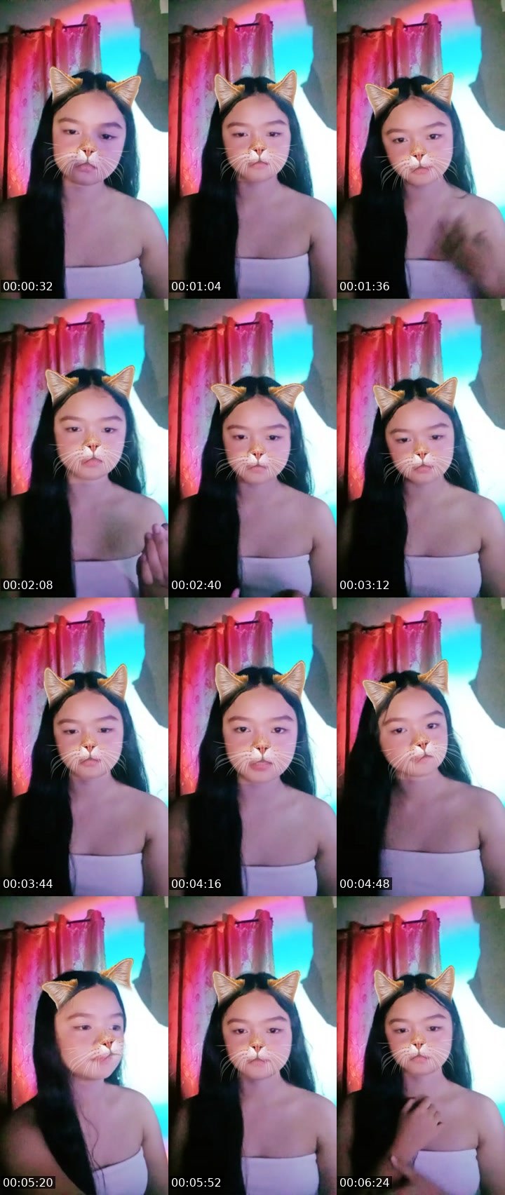 Contact-sheet preview of 👸🏻 nyx 🦄's Liveme recording