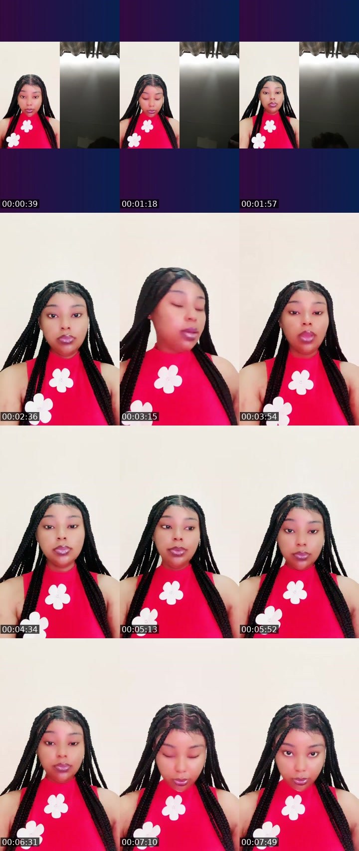 Contact-sheet preview of Rain🌧️🧜‍♀️'s Liveme recording