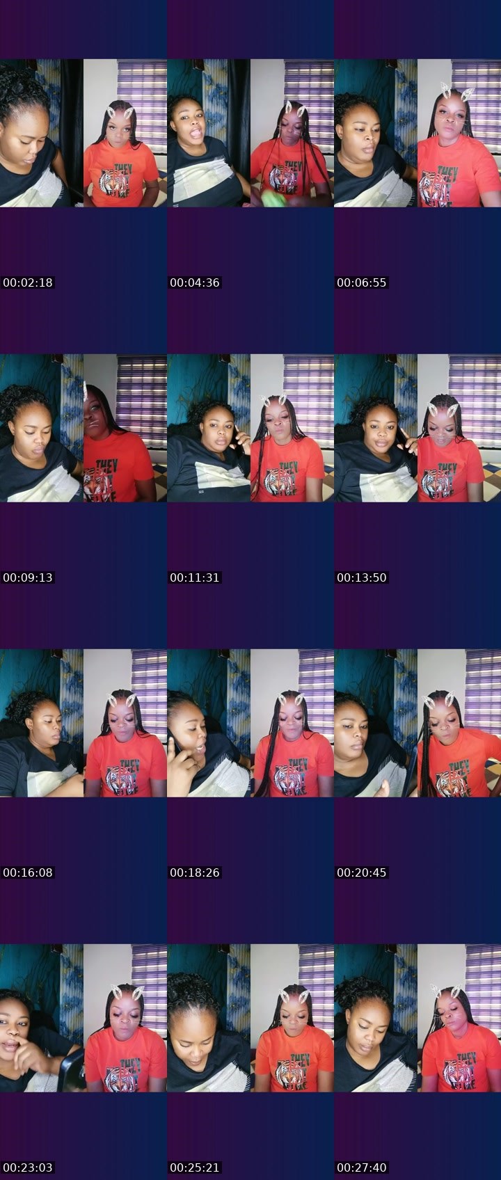 Contact-sheet preview of Call_ meh_ back♉'s Liveme recording