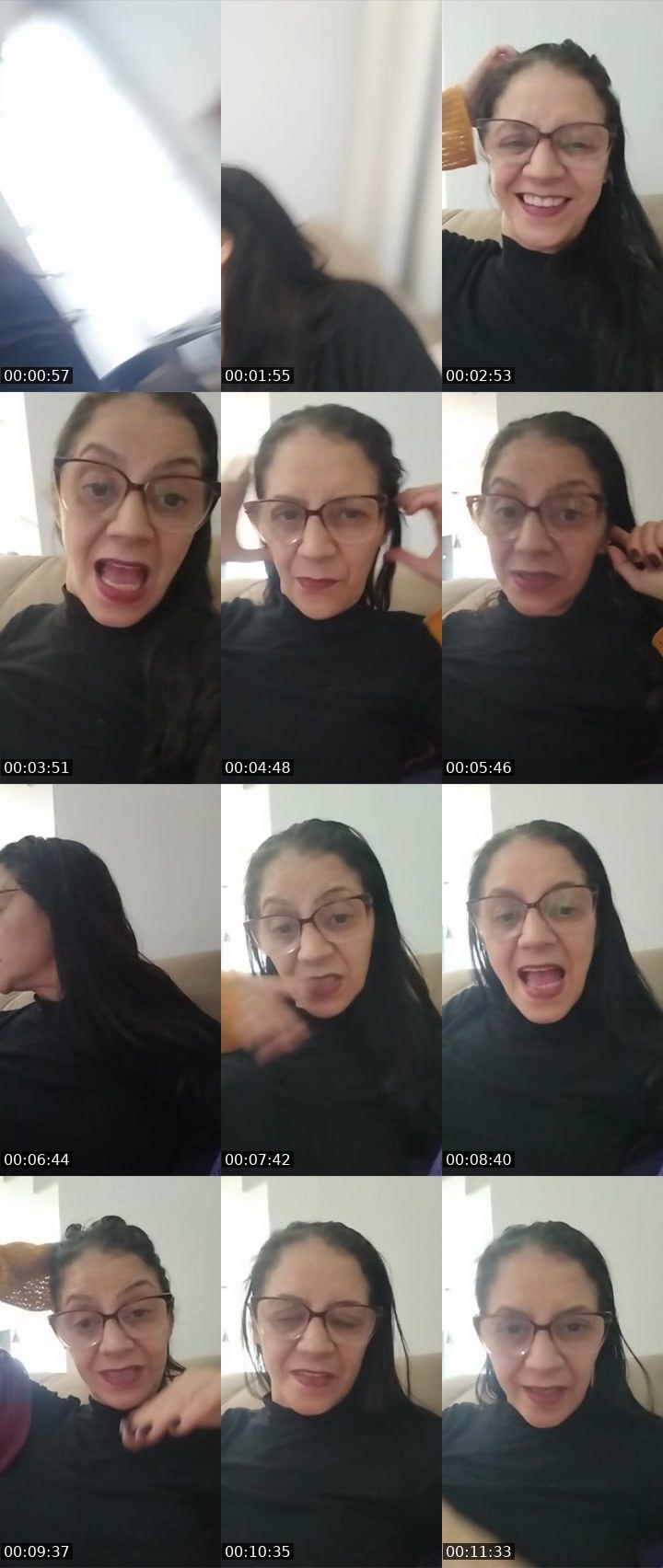 Contact-sheet preview of 12 K😘Elane's Liveme recording