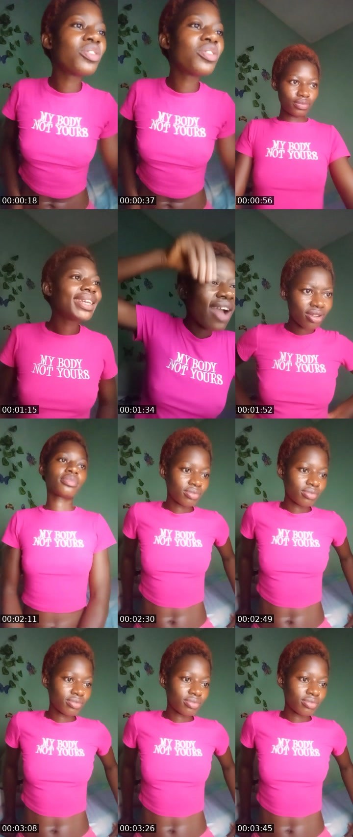 Contact-sheet preview of bhagyamelish🎯's Liveme recording
