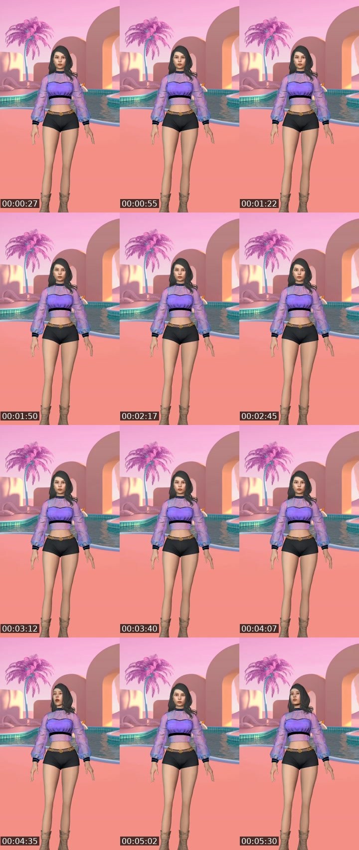 Contact-sheet preview of HOTTIE 💎's Liveme recording
