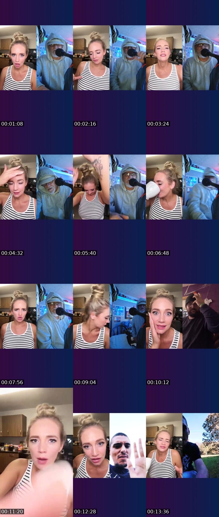 Contact-sheet preview of Miss lucy back up 😋's Liveme recording