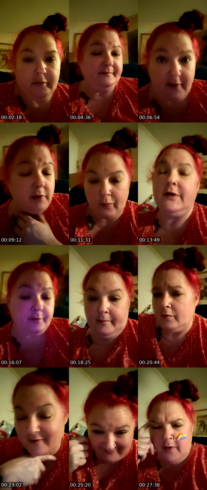 Contact-sheet preview of BETHANY💯's Liveme recording