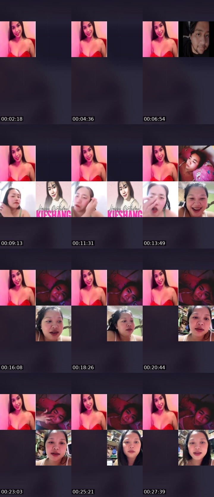 Contact-sheet preview of 👸😋 Kylie🦢's Liveme recording