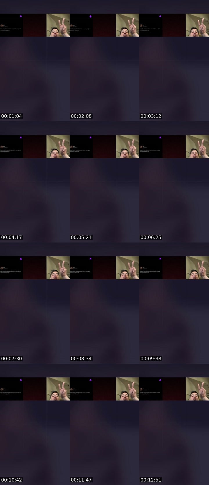 Contact-sheet preview of spicy🥵's Liveme recording